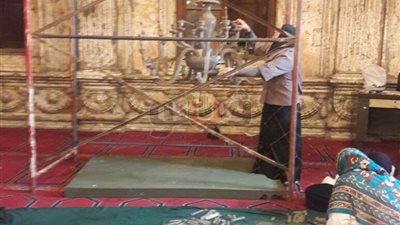 الآثار: الانتهاء من بعض أعمال مشروع ترميم مسجد محمد علي بالقلعة