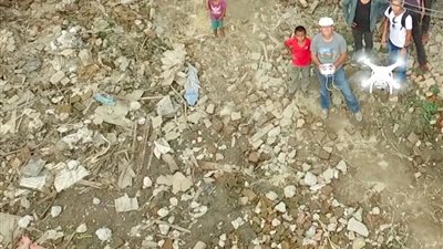 استخدام الطائرات بدون طيار في العمل الإغاثي في نيبال