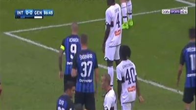 بالفيديو.. «إنتر ميلان» يفوز بهدف قاتل في شباك جنوى