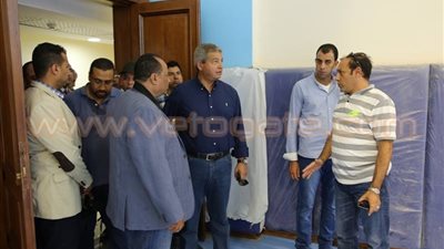 بالصور.. وزير الرياضة يتفقد المركز الأوليمبي بالمعادي