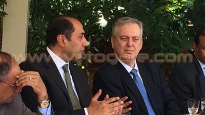بالصور.. سفير مصر لدى البرازيل يقيم غذاء عمل لوزير الخارجية