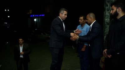 المتحدث العسكري السابق والغيطي ومطاوع في عزاء شقيق عصام كامل