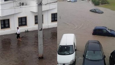بالفيديو والصور.. تونس تغرق في «شبر مية»