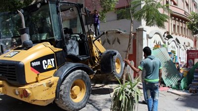 رفع 96 حالة إشغال طريق بشمال سيناء