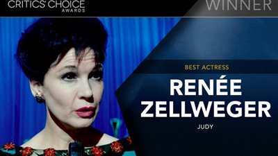 رينيه زيلويجر تقتنص جائزة أفضل ممثلة بحفل Critics Choice