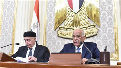 علي عبد العال يفتتح جلسة البرلمان بحضور رئيس مجلس النواب الليبي
