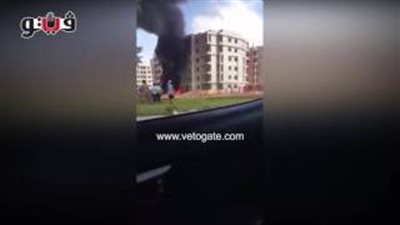 بالفيديو.. حريق في المساكن الجديدة بالشرقية