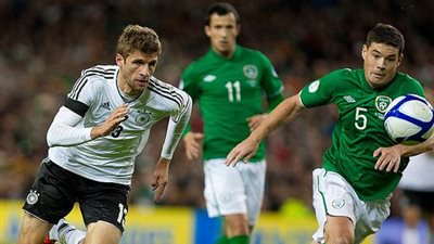 ألمانيا تتعادل سلبيًا مع أيرلندا في الشوط الأول