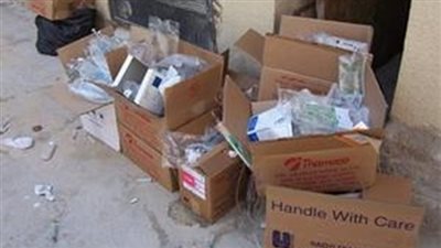 ضبط مخلفات خطرة بحوزة مدير بشركة أدوية