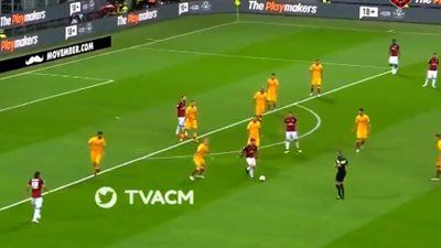 ميلان يتقدم بهدف على روما في الشوط الأول (فيديو)