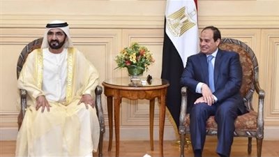 السيسي يتوجه لدبي للقاء «بن راشد»