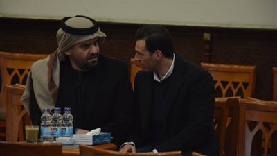 الجسمي ورضوان وحميدة أول الحضور في عزاء والد إيهاب توفيق | فيديو وصور