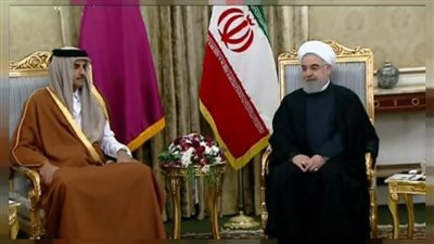 روحانى يهين تميم فى إيران ويطمس هوية الخليج العربى أمام الوفد القطري| فيديو