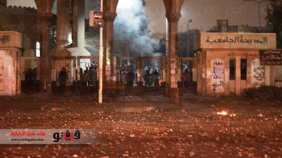 بالفيديو.. الأمن يقتحم مدينة الأزهر للمرة الثانية