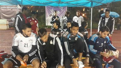 بالصور.. المنتخب الأوليمبي يتدرب تحت أمطار الصين