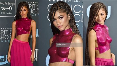 زيندايا تختار إطلالة جريئة في حفل Critics Choice | صور