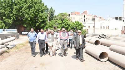 محافظ الشرقية يتفقد محطة رافع فاقوس المطور بطاقة 600 لتر / ثانية