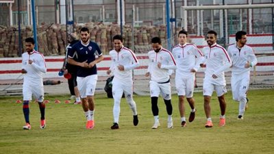 غياب 8 لاعبين عن مران الزمالك