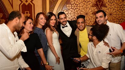 لحظة عقد قران حامد الشراب نجم «مسرح مصر» (فيديو)