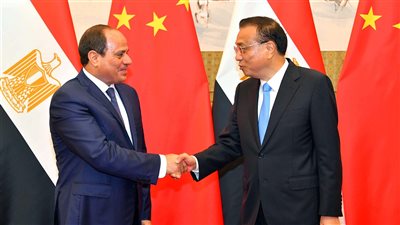 تفاصيل لقاء السيسي ورئيس وزراء الصين لتعزيز التعاون الاقتصادي (صور)