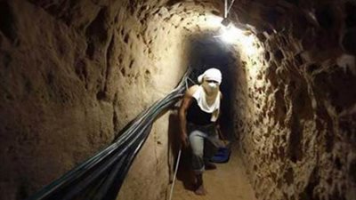إحباط تسلل فلسطينيين عبر أحد الأنفاق الحدودية برفح