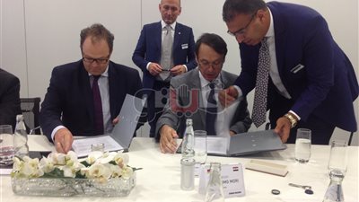 أشرف منصور لرئيس «DMG» العالمية: اغتنموا فرصة الاستثمار في مصر