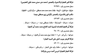 بالأسماء.. «التجارة» توقع جزاءات على عدد من المصدرين