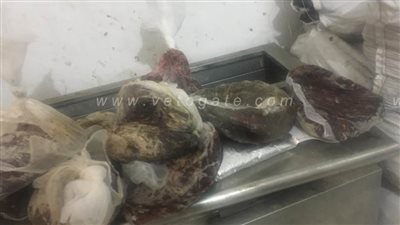 ضبط ٢٠٠ كيلو لحمة وكبدة مفرومة فاسدة داخل مطبخ تجهيز وجبات سريعة بطنطا