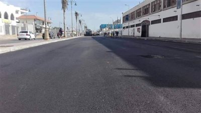 بدء المرحلة النهائية لتطوير شارع عاطف السادات ببورسعيد | صور