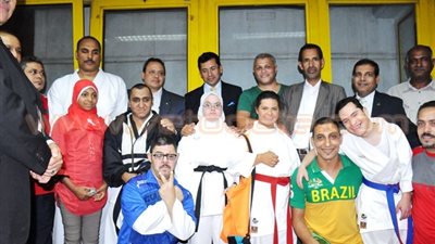 بالصور.. مساعد وزير الرياضة يشهد ختام بطولة الجمهورية للكاراتيه
