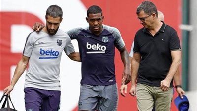 إصابة مالكوم في مران برشلونة بتمزق في أربطة الكاحل