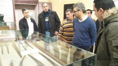 رئيس قطاع المتاحف يتفقد قاعات العرض و حديقة متحف آثار رشيد| صور