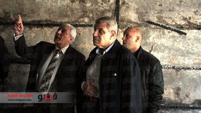 بالفيديو والصور .. العبد ومحلب يتفقدان تجارة الأزهر بعد حرقها اليوم