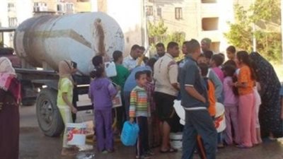 انقطاع المياه عن مدينة قها بالقليوبية بسبب أعمال غسيل الشبكات