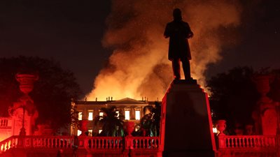 فرنسا تقدم المساعدة للبرازيل في ترميم المتحف الوطني