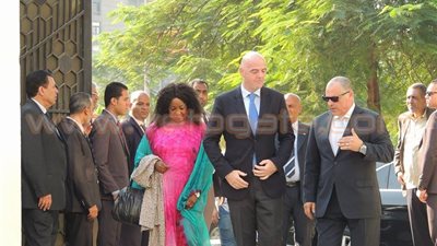 رئيس «فيفا» يصل الجبلاية لتهنئة مجلس «أبو ريدة»