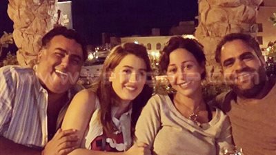 منة شلبي وكندة علوش وتامر حبيب في شرم الشيخ