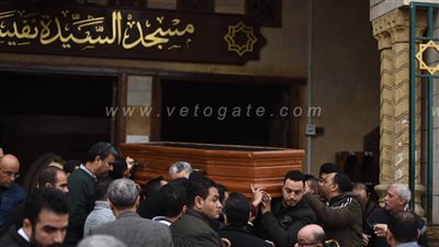 تشييع جثمان نجل مايا مرسي من مسجد السيدة نفيسة | فيديو وصور