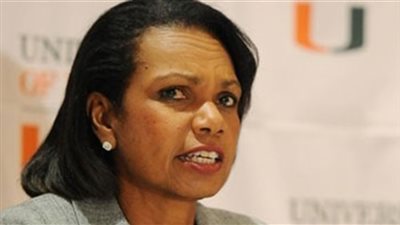 كونداليزا رايس تهاجم «بوتين»: مغرور.. يقود دولة اقتصادها متدهور وجيشها درجة ثانية.. التدخل الروسي في سوريا يعقبه الندم.. وتحرض أمريكا على مواجهة موسكو عسكريا وفرض منطقة حظر طيران بدمشق