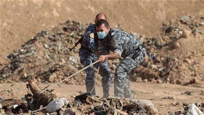 «الحشد الشعبي» يعثر على مقبرة تضم 40 «داعشيا»