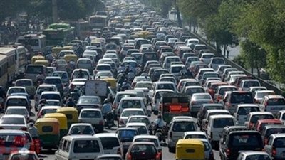 زحام مروري بسبب حادث سير على الطريق الدائري