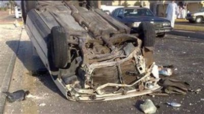 إصابة 3 في انقلاب سيارة بالبحيرة