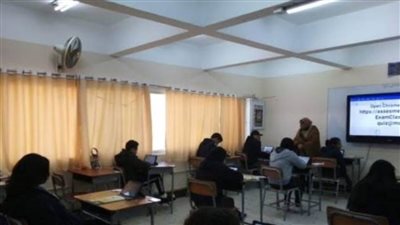 تعليم الجيزة: ١٠٠% نسبة دخول طلاب الصف الثانى الثانوى لمنصة الاختبار اليوم