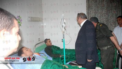 بالصور.. محافظ الشرقية يزور مصابي حادث تفجير مبني المخابرات