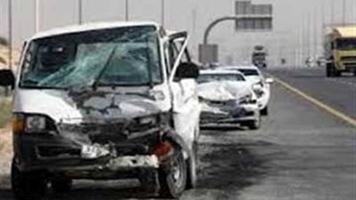 إصابة 9 أشخاص في انقلاب سيارة ميكروباص بشمال سيناء