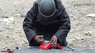 أجهزة الأمن تفكك عبوتين ناسفتين بالعريش والشيخ زويد