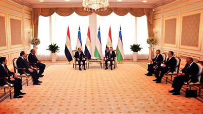 نتائج القمة المصرية الأوزبكية.. تعزيز التعاون الاقتصادي.. رفع حجم التبادل التجارى 10 أضعاف.. تأسيس مجلس أعمال مشترك.. لجنة مشاورات سياسية بين وزارتي خارجية البلدين