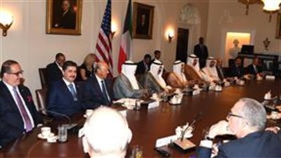 مباحثات رسمية بين أمير الكويت والرئيس الأمريكي (صور)