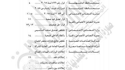 أبرز قرارات الجريدة الرسمية المنشورة اليوم