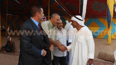 بالصور.. «رئيس مدينة دهب» يشهد حفل زفاف جماعي